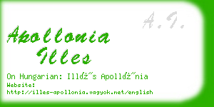 apollonia illes business card